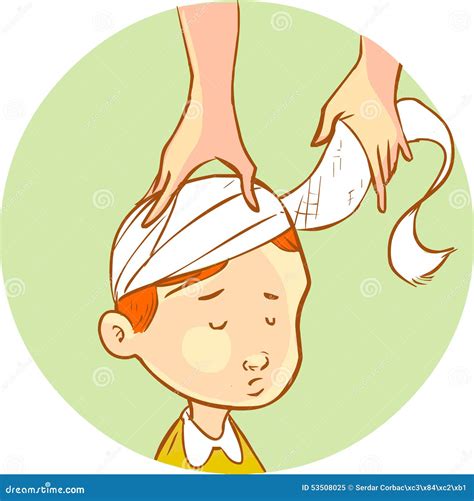 Child With Head Injury Stock Image | CartoonDealer.com #51510103