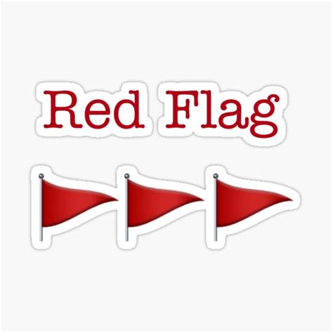 "Red flag meme" Sticker by Dowhatbossesdo | Redbubble