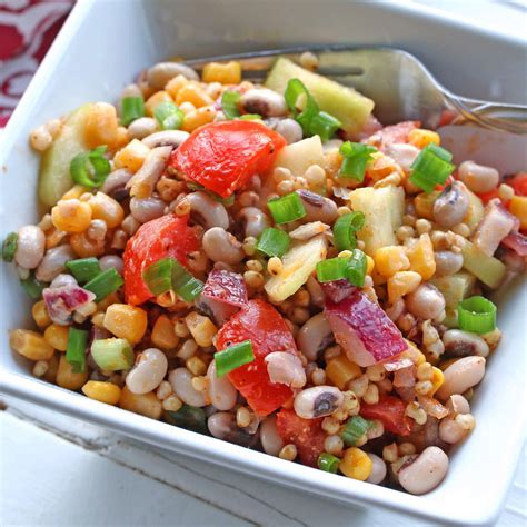 Southern Sorghum & Black-Eyed Pea Salad - The Daring Gourmet