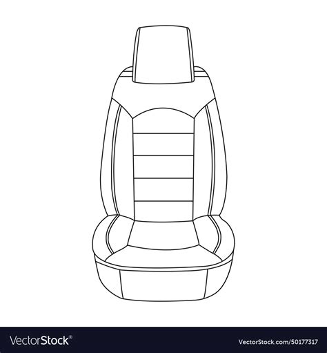 Car seat icon Royalty Free Vector Image - VectorStock