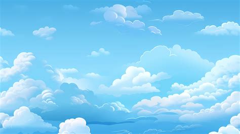 cartoon animated blue sky moving background with clouds seamless loop 26421357 Stock Video at ...