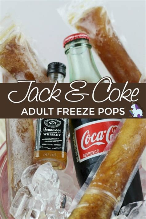 Jack and Coke Homemade Freeze Pops for Adults Recipe!