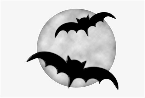 Halloween Moon With Bats Png Clipart - Halloween Bat Clip Art - Free Transparent PNG Download ...