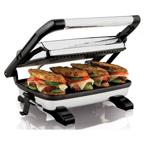 Panini Press Gourmet Sandwich Maker - 25450 | HamiltonBeach.com