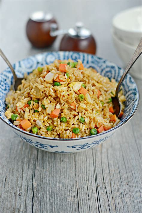 Easy Vegetable Fried Brown Rice with Egg - Simply Scratch