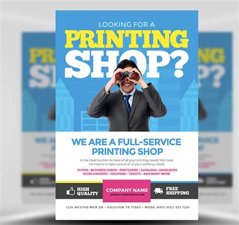 Printing Services Flyer Template - FlyerHeroes