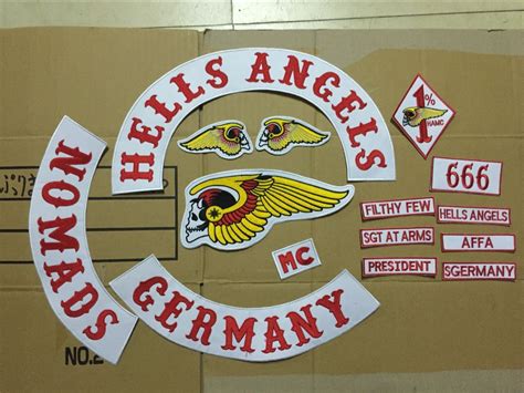 2017 Dhl Free Hells Angels Iron On Patches Motor Club Jackets Patches Hells Angels Patches In ...