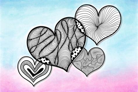 Heart Craft Templates | Lightly Sketched