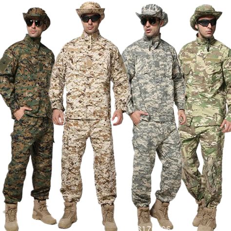 10Color New Men Militar Uniform Army Tactical Military Soldier Outdoor ...