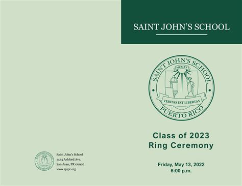 Ring Ceremony Class of 2023 by Saint John's School - Issuu