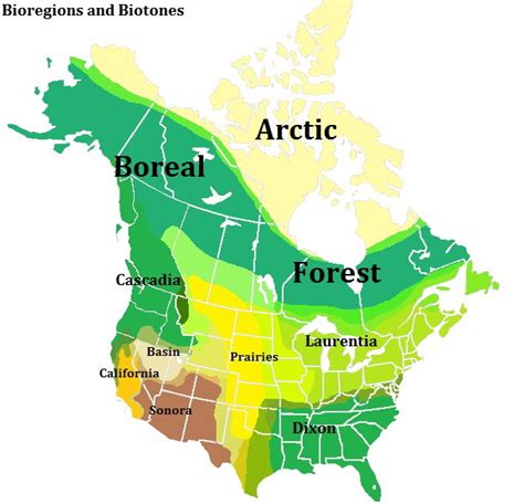 Bioregions and Biotones of North America