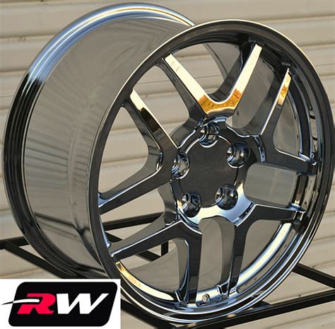 17 x8.5" / 18 x9.5" Chevy Corvette C5 Z06 OE Replica Wheels Chrome Rims ...