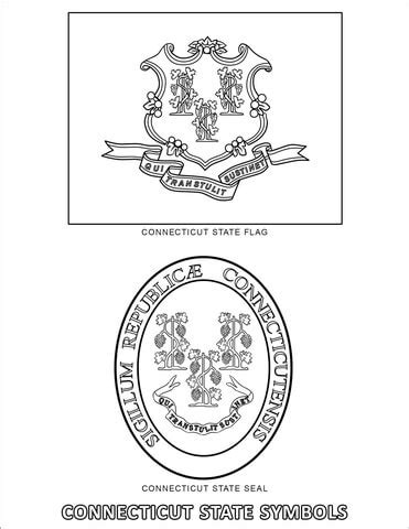 Connecticut State Symbols coloring page | Free Printable Coloring Pages