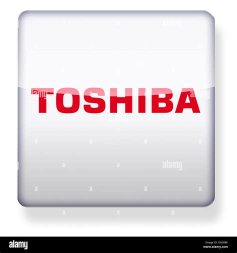 Toshiba logo as an app icon. Clipping path included Stock Photo - Alamy