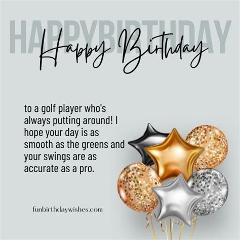 Happy Birthday Wishes Funny for Golf Player