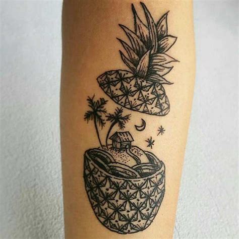 32 Perfectly Awesome Pineapple Tattoos - TattooBlend