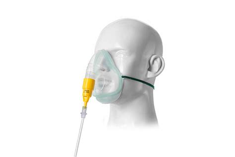 Venturi Oxygen Therapy Delivery Mask Kit, 35% Yellow, mask venturi val