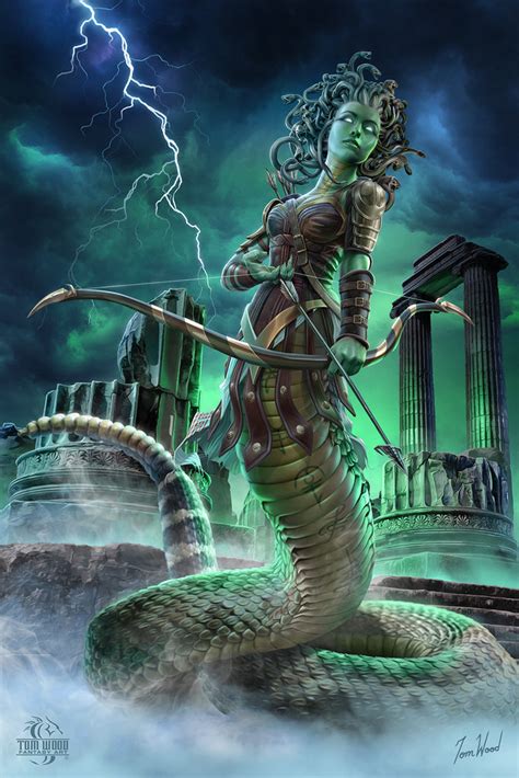 Medusa – Tom Wood Fantasy Art