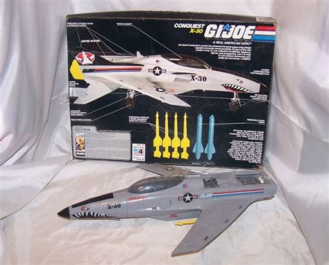 GI Joe Conquest X 30 Jet Plane w Box, Hasbro 1986