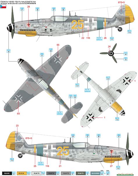 Messerschmitt Bf 109G-14 EJG 2 Camouflage Color Profile