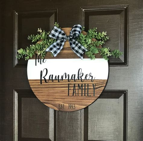 Personalized Front Door Sign | Etsy