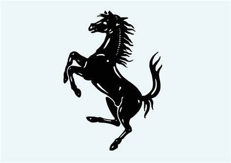 Ferrari Horse Logo Vector Art & Graphics | freevector.com