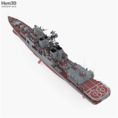 Udaloy-class destroyer 3D model - Ship on Hum3D