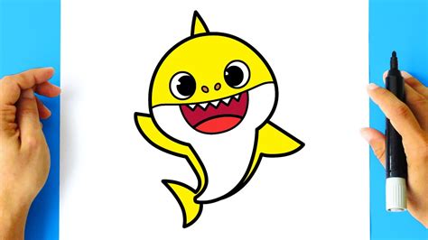 How To Draw Cute Baby Shark | Images and Photos finder