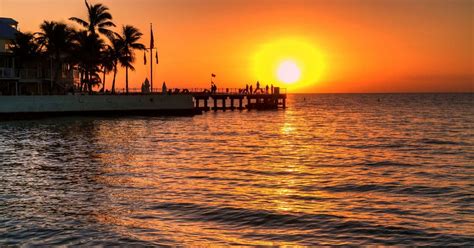 Sneak Peek of Sunset Pier in Key West | Florida Keys Camping