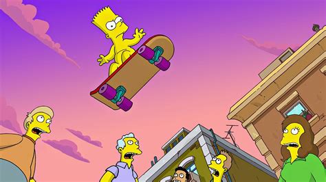 bart simpson is skating flying high hd movies Wallpapers | HD Wallpapers | ID #41724