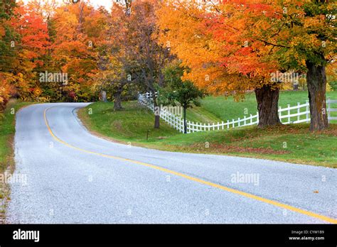 Canadian rural landscape in autumn colors Stock Photo - Alamy