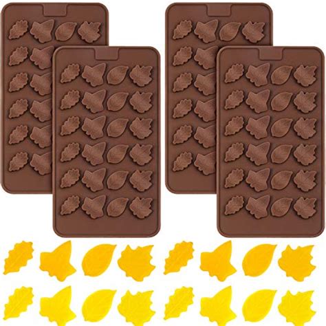 Maple Sugar Candy Molds. TYH Supplies Set of 2 Maple Leaf Silicone Candy Mold Trays for ...