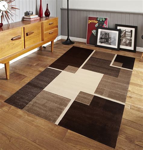 Easy Clean Stain Fade Resistant for Living Room Bedroom Kitchen Area Rug, Modern Geometric Space ...