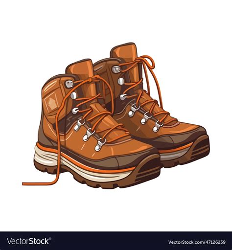 Hiking boots Royalty Free Vector Image - VectorStock