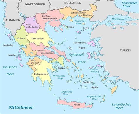 Map Of Greece Regions: Political And State Map Of Greece, 48% OFF