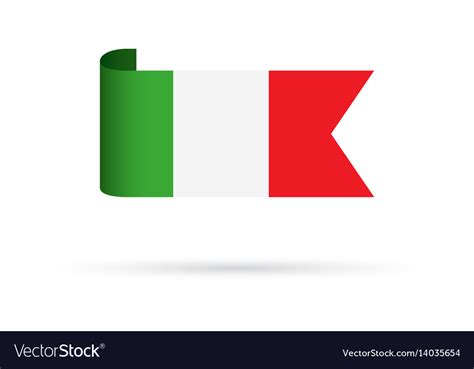 Italian flag Royalty Free Vector Image - VectorStock