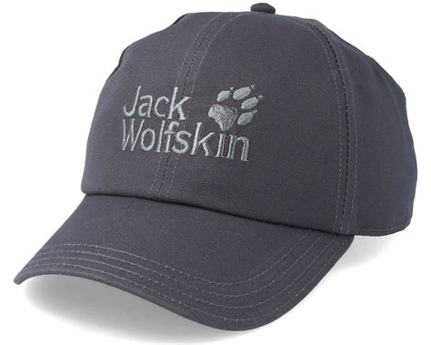 Baseball Cap Dark Steel Grey Adjustable - Jack Wolfskin caps - Hatstoreworld.com