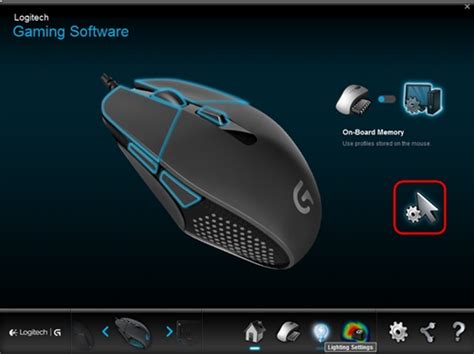 Setting different DPIs for gaming-mouse profiles using Logitech Gaming Software