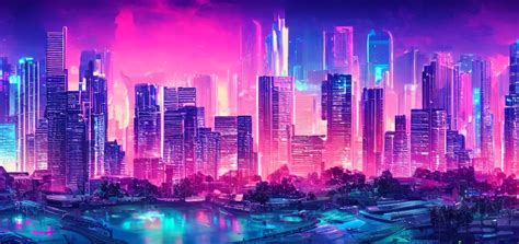 synthwave, cityscape, realistic, 8k, high detail, 10 | Stable Diffusion