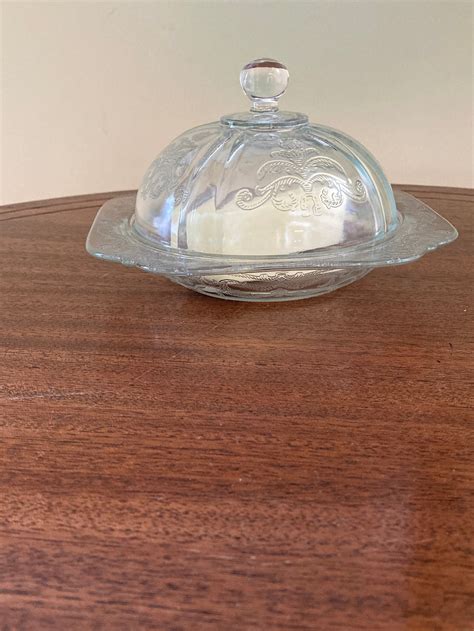 Depression Glass Butter Dish With Lid - Etsy