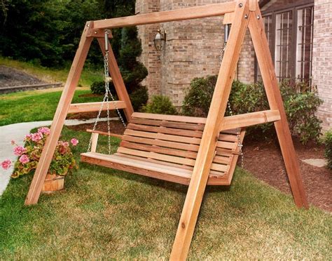 Super Strong Durable Free Standing Porch Swing — Randolph Indoor and Outdoor Design