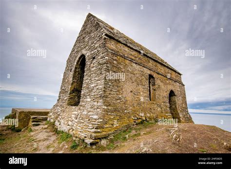 St Michaels Chapel at Rame Head in Cornwall, uK Stock Photo - Alamy