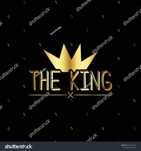 King Vector Template Illustration Logo Design Stock Vector (Royalty ...