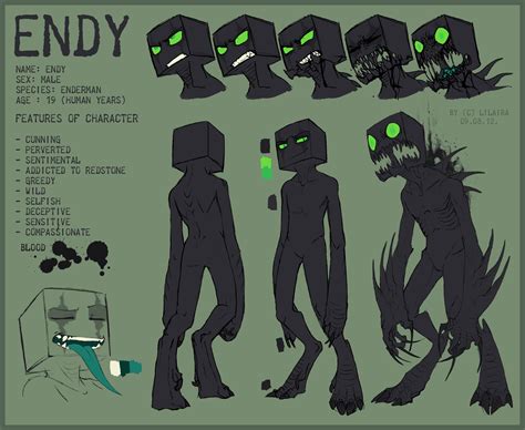 Endy OC ref sheet by LiLaiRa on DeviantArt | Minecraft drawings ...