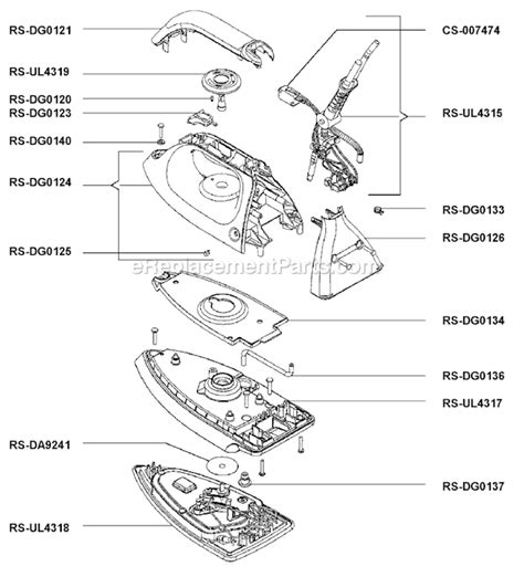 Rowenta Steam Iron | DG580 | eReplacementParts.com