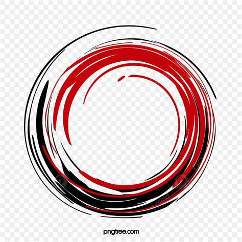 Red Ink Circle White Transparent, Vector Red Circle Ink, Circle Clipart, Circle Vector, Ink ...