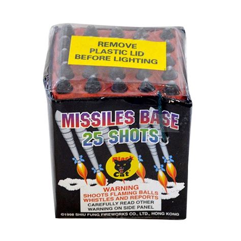 Saturn Missile Battery Black Cat 25 Shot - American Fireworks