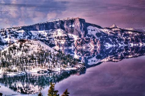 Crater Lake In Winter | Lake, Crater lake, Winter