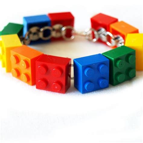 Lego Bracelet | Lego bracelet, Rainbow toy, Lego jewelry