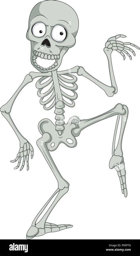 Cartoon funny skeleton dancing Stock Vector Image & Art - Alamy